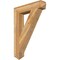 Ekena Millwork Traditional Arts & Crafts Rough Sawn Bracket, Western Red Cedar, 6"W x 32"D x 44"H BKT06X32X44TRA03RWR - alternate 1